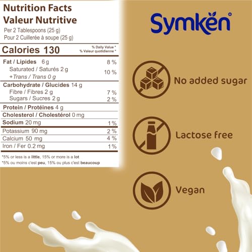 SYMKEN Almond Milk Powder 17.6 Oz (500g) | Pure Almond | No Added Sugar | Vegan | Gluten Free | Lactose Free | Non-GMO | Non-Dairy | Vegan Protein (15%) | Plant-Based Almond Milk - Thumbnail 3
