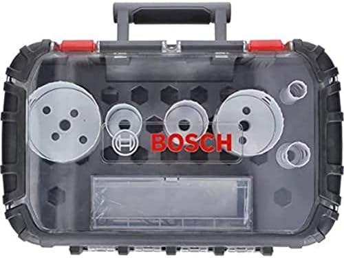 Bosch Professional 9 pcs. Hole Saw Progressor for Wood & Metal Set (for Electricians, Ø 19-68 mm, Accessory Drill)