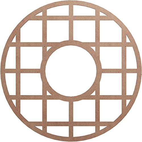 Ekena Millwork 30" OD x 10 7/8" ID x 3/8" T O'Neal Wood Fretwork Pierced Ceiling Medallion, Wood (Paint Grade)