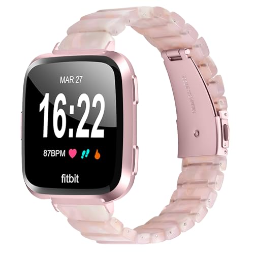 �����X�g���b�v Fitbit Versa 2/Versa/Sense�Ή� ���߉\ �y�� �J�W���A�� �X�|�[�c �����p�o���h Fitbit Versa Lite ���f�B�[�X �����Y (�s���N�u���E�� - ���[�Y�s���N �����T�C�Y)