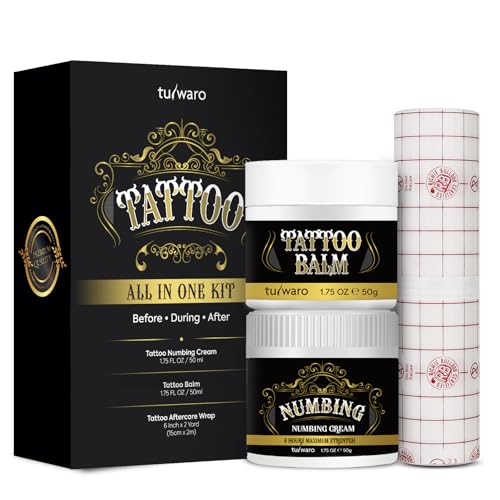 Numbing Cream Aftercare Balm Bandage : Tattoo Kit Maximum Strength