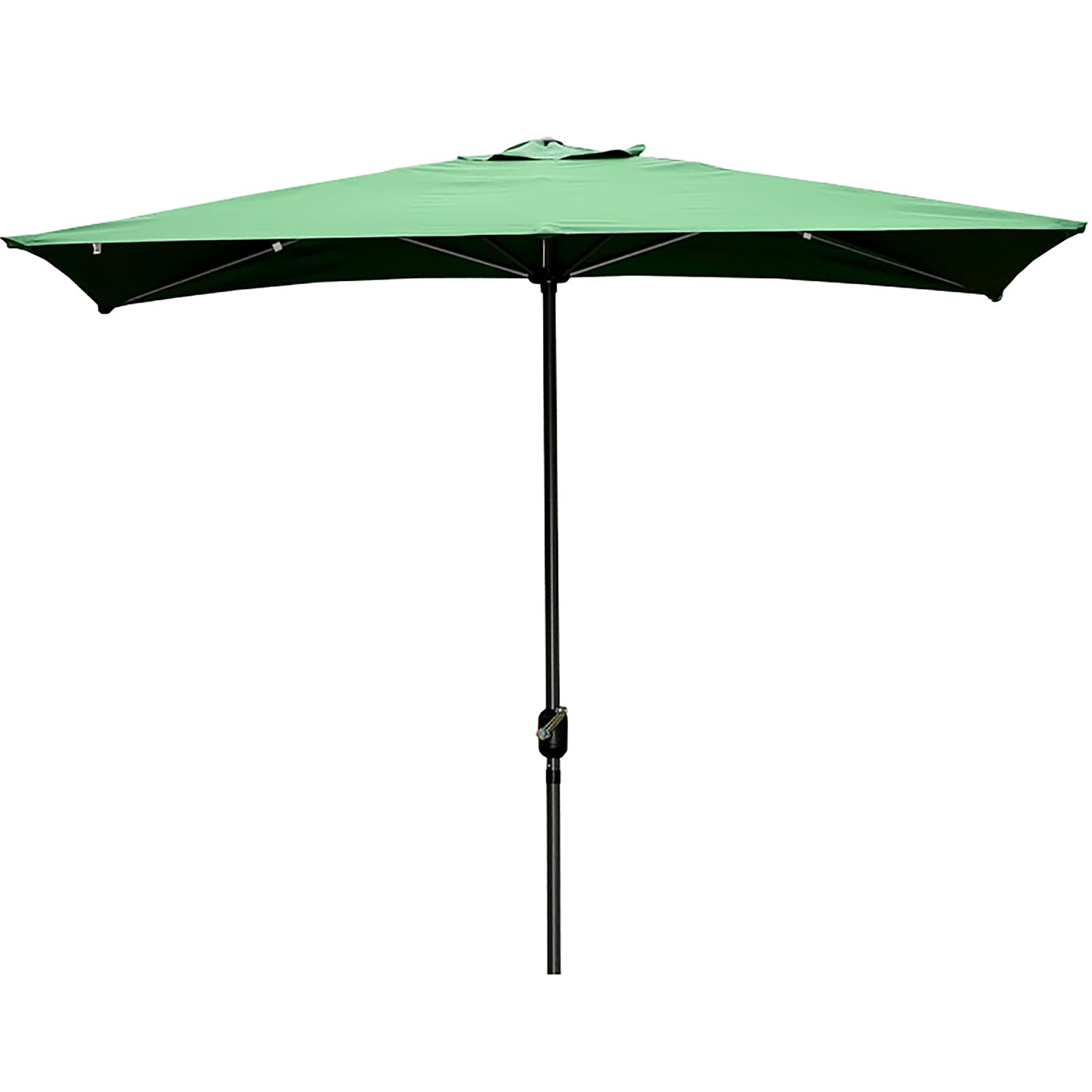 Sombrilla rectangular CLSDRZC para jardín con manivela y tejido liso resistente al sol de terraza 6