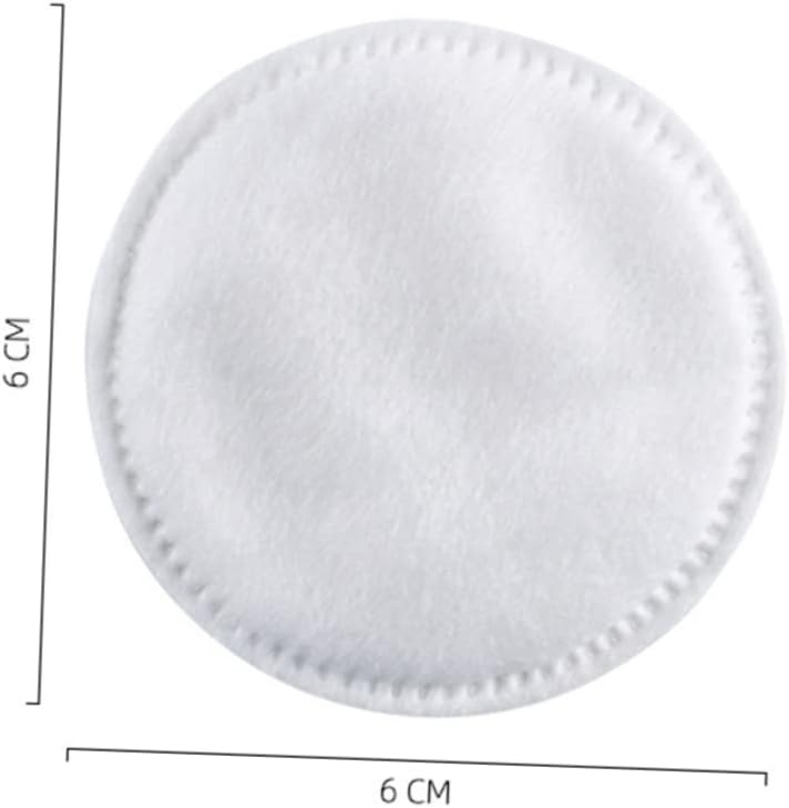 WOONEKY 1set Natural Cotton Makeup Pads Soft Absorbent Facial Cleaning Cotton Rounds Portable Drawstring Bag for Easy Daily Use