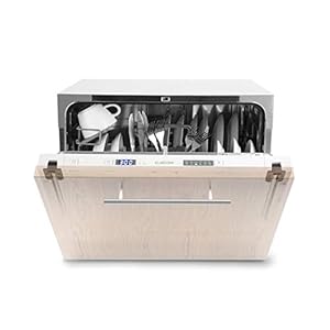 Klarstein Amazonia 6 Secret – vaatwasser, vaatwasser, ingebouwd, volledig geïntegreerd, 174 kWh/jaar, 55 cm breed, 6 couverts, 6 programma’s, Aquastop