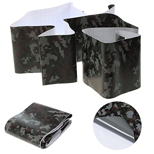 Lypumso Camouflage Vinyl Wrap Air Release Technology Self Adhesive Film Sheets Car Wrap Vinyl Roll Diy Vehicle Decal Stickers For Automotive Exterior & Interior (Black Digital, 1Ft X 5Ft) #TOP4