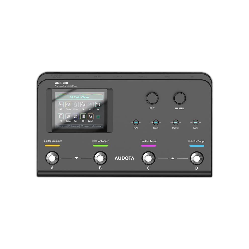 VEDO Audota AME-200 Pro Modelador de Amplificador e Pedal Multi
