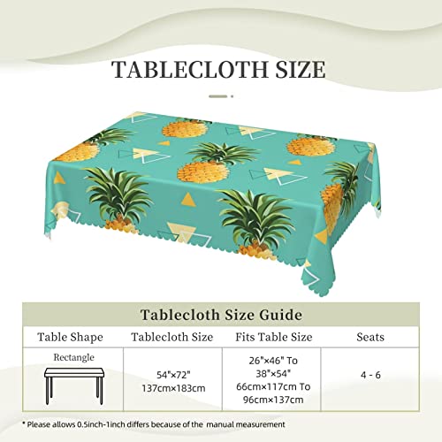 Nappe rectangulaire ananas lavable et résistante aux taches tenaces - 7