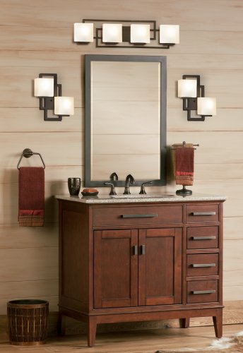 Possini Euro Design Lighting On The Square Modern Wall Light Sconce Bronze Hardwired 13 3/4" Wide 2-Light Fixture Opal Glass Shade For Bedroom Bathroom Bedside Living Room Home Hallway Dining #TOP1