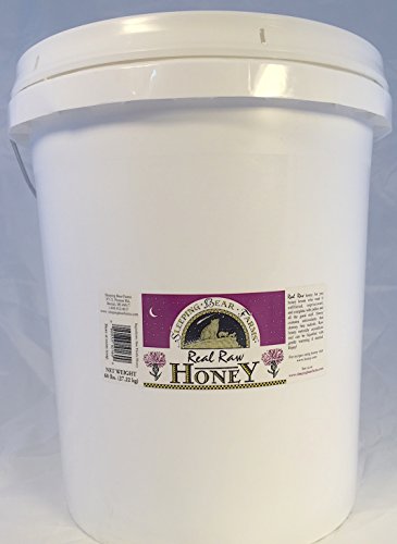 Sleeping Bear Farms Bulk Raw Honey 60 Lb. Bucket Natural Creamy Spreadable Crystals Of Star Thistle, 5 Gallon Pail, Unpasturized, Unfiltered, Unheated #TOP13