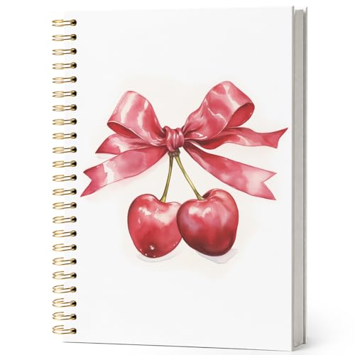 Carnet à spirales cerises rouges le cadeau idéal pour femmes et adolescentes
