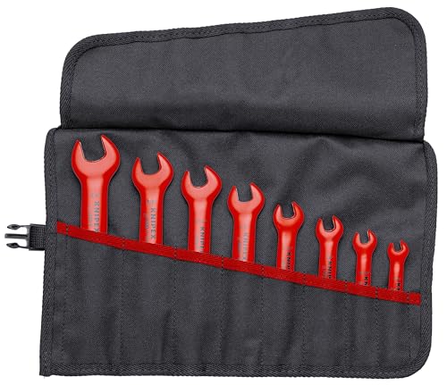 KNIPEX 98 99 13 S4 8 Piece 1,000V Sae Insulated Open End Wrench Set
