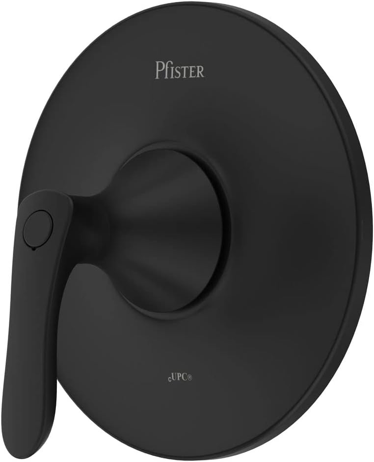 Pfister Weller Tub & Shower Valve Only Trim, Valve Not Included, 1-Handle, Matte Black Finish, R891WRB