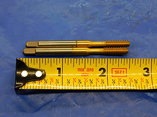 2PCS New GTD #10 24 NC HSG TiN Coated Thread Forming Bottoming TAP 4 Straight FL - MS3914BU