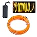Lychee Neon Glowing Strobing Electroluminescent Light El Wire w/ Battery Pack for Parties, Halloween Decoration (Yellow, 15ft)