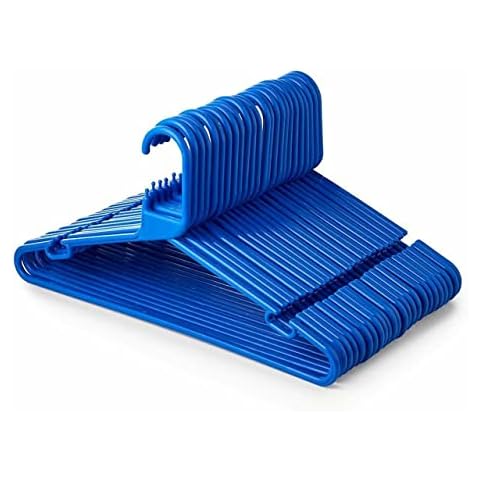Blue Heavy Duty Kids Plastic Coat Hangers Cover