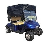 Formosa Covers Golf Cart Sun Shade for 2 Seater or 4 Seater roof up to 58' Black Color