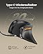 ProtoArc EM11 NL Ergonomische Vertikale Maus, MINI Kabellos Aufladbar Mouse mit 3 Gerät (Bluetooth+Bluetooth+USB), Vertikal Funkmaus für Computer, iPad, Mac, Windows - Schwarz