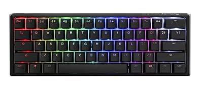 Ducky One 3 Mini 60% Mechanical Gaming Keyboard, Cherry MX Red, RGB, Black