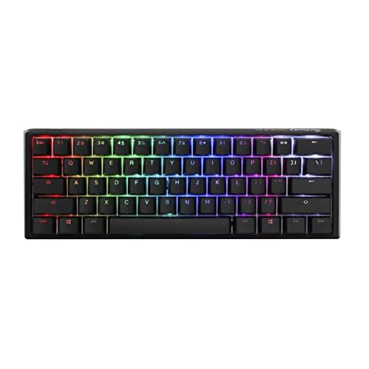 Ducky One 3 Mini Classic Hotswap 60% RGB Mechanical Keyboard (Cherry MX Red)