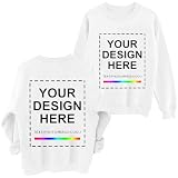 Pulli DIY Selbstgestalten Pullover Sweatshirt Damen ohne Kapuze Freizeit