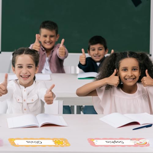 D4DREAM Name Tags for Classroom Desks - 36pcs 10.5''x3'' Personalized Self Adhesive Student Name Plates Stickers for Kids Classroom Kindergarten Preschool Back to School Teacher Supplies Must Haves - Image 3