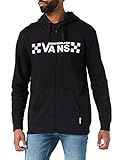  Vans Check Zip-B Felpa con Cappuccio, Black, XXL Uomo