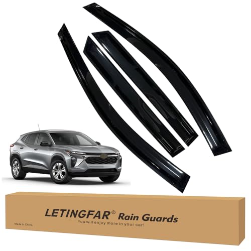 Tape-on Rain Guards for 2024 2025 Chevy Trax, for 2024 2025 Chevrolet Trax Accessories，Side Vent Visors Shades Window Deflectors for Chevy Trax by LETINGFAR - Used condition - US$20.75