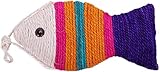 Hinleise Rascador para gatos con cuerda de sisal en forma de pez para gatos (color al azar)