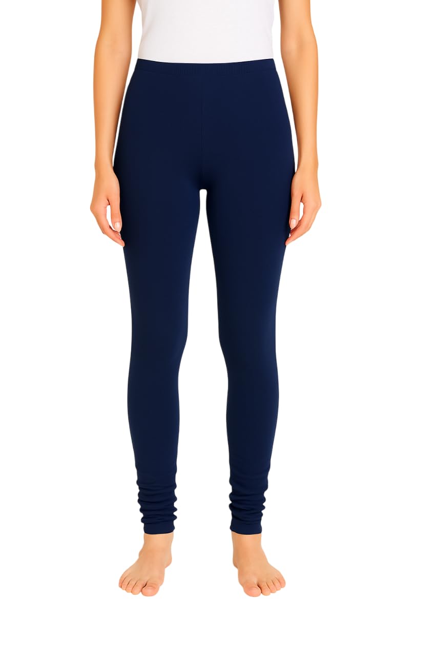 Women's and Girls Full Length Leggings | Cotton Lycra 4 Way Stretchable | Casual Slim fit Ultra Soft Leggings-picture-21