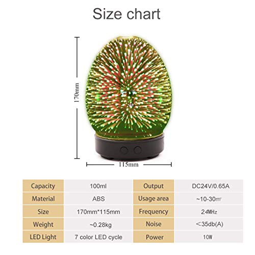 Aromaterapia Humidificador Difusor Eléctrico Ultrasonico miniatura 2