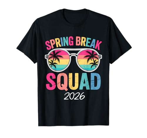 Aesthetic Spring Break 2026 Vintage Family Vacation Squad T-Shirt