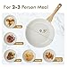 SENSARTE Nonstick Ceramic Frying Pan Skillet, 9.5 Inch Omelet Pan, Healthy Non Toxic Chef Pan, Induction Compatible Egg Pan with Heat Resistant Handle, PFAS-Free