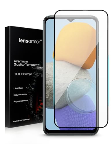 Image of Lensarmor Compatible with Samsung Galaxy M33 / M13 / A13 / F13 / A23 / F23(6.6 Inch) Screen Protector 1 Pack Premium 9H Tempered Glass, Military-Grade Protection, HD Clear Display & Case Friendly Fit