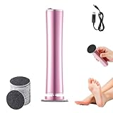 Hornhautentferner Elektrisch, Hornhaut Entfernen Fuß Elektrisch, Hornhauthobel Elektrisch Füße mit 60 Sandpaper Pads, Callus Remover für Rissige Fersen, Abgestorbener, Hornhaut Entfernen