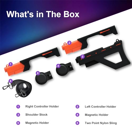 LICHIFIT Soporte magnético para controlador de pistola de VR para mango PSVR2, soporte de pistola de liberación rápida para PlayStation VR2, accesorios de juego de disparo - imagen 9