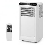 Portable Air Conditioner, 8000 BTU 3-in-1 AC Unit with Dehumidifier, Quiet Sleep Mode Room Air Conditioner for 350 Sq.ft, Remote Control Cooling Fan with Window Kit, White