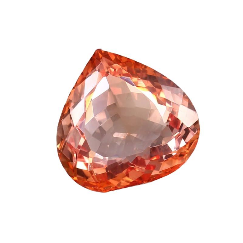 Saphir Padparadscha naturel taillé en cœur, la pierre idéale pour un bijou unique