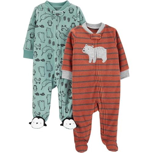 Simple Joys by Carter’s Baby Boys’ 2-Pack Fleece Footed Sleep and Play