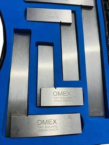 Omex Precision Steel Hardened Square Set Ground Machinist Tool 2" 3" 4" 6" New Din875 I Plastic Boxed #TOP7