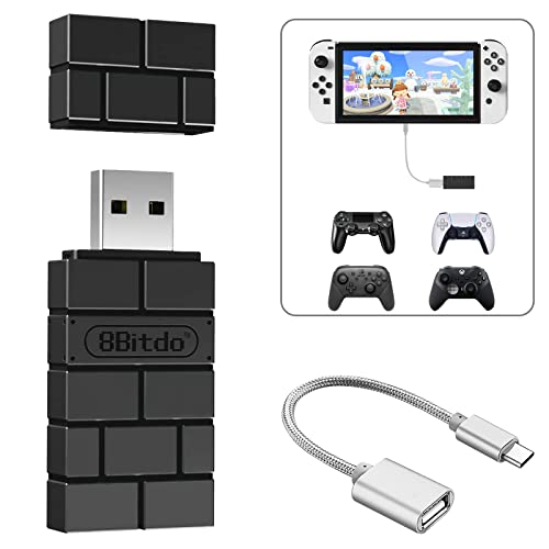 8BitDo USB Wireless Adapter 2 Converter Dongle for Switch 2/Switch LCD/OLED