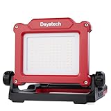 DAYATECH Rechargeable Cordless LED Work Light, 3500 LM, 25 W Compatible with DEWALT, Milwaukee, MAKITA, Bosch, Black&Decker, Porter Cable, Stanley Power Tool 18-21V Lithium Ion Battery(Light Only)