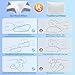 HOMCA Memory Foam Cervical Pillow, 2 in 1 Ergonomic Contour Orthopedic Pillow for Neck Pain, Contoured Support Pillows for Side Back Stomach Sleepers