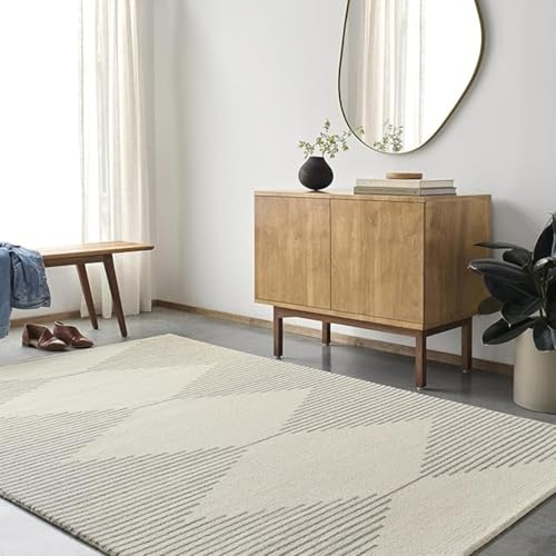 Image of Sifa Carpet Hand Made Tufted Area Rug | Soft Wool Carpet with Cotton Backing | Elegant Home & Office Floor Decor Weight- (13 Pound) Size-(120X180Cm) 4x6 Feet,