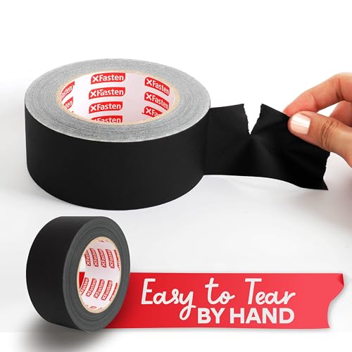 XFasten Professional Grade Gaffer Tape, 5,1 cm X 60 Yards (schwarz)