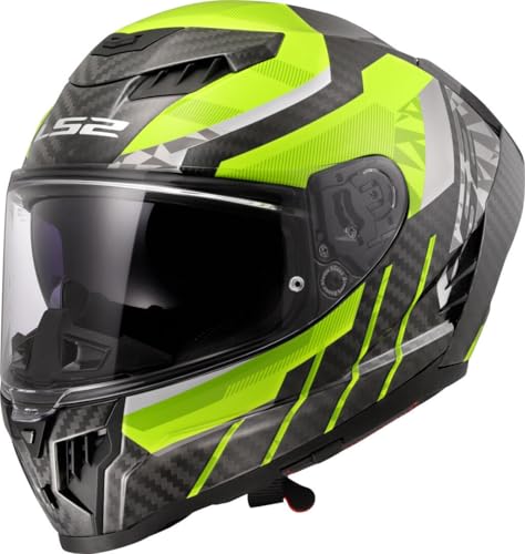 Casque intégral LS2 Dragon Trax jaune pour trajets urbains - 2