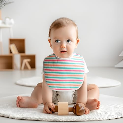 Pack of 7,Baby Bibs,Unisex,Soft and Absorbent,Adjustable,Easy to Use4