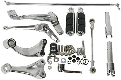 forward Controls Kit Pegs Levers Linkage fits for Harley Sportster 883 1200 Chrome