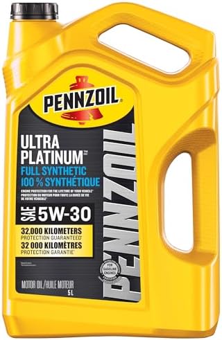 Pennzoil Ultra Platinum Full Synthetic 5W-30 Motor Oil, 5 Litre