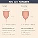 Saalt Soft Menstrual Cup – Reusable Period Cup – Made for Comfortable, Leak-Free Protection Up to 12 Hours – BPA & Latex Free – Includes Cup & Carry Bag (Small, Desert Blush)