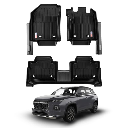 Image of Car Floor Mat for Vitara (2023 Onwards) Custom Fit, Heavy Duty & Anti-Slip 3D TPE Floor Mat | Easy to Clean, All Weather Resistant, Waterproof & Dustproof Car Foot Mat for Vitara